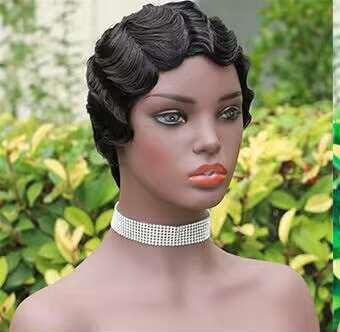 1B Pixie short wig glueless virgin hair