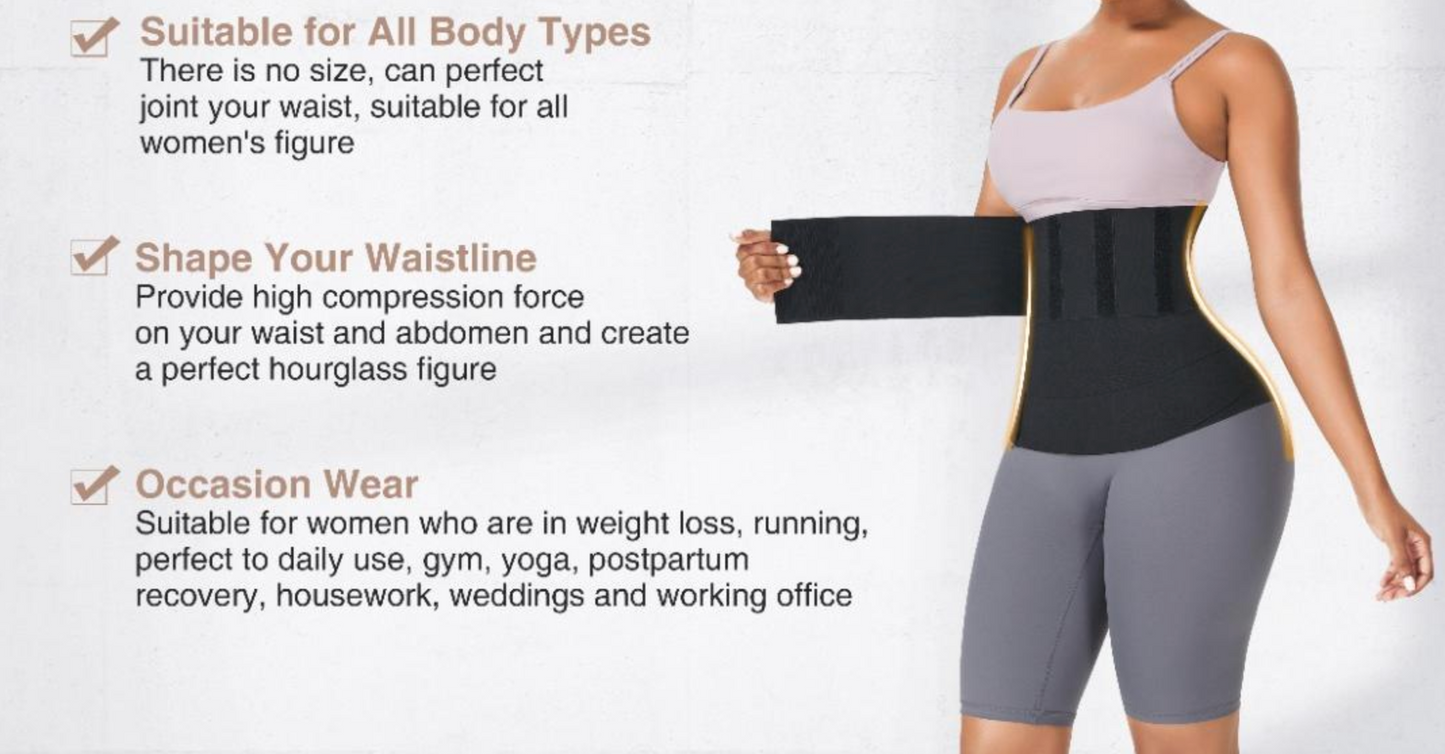 Latex Waist Trainer Wrap Band ONE SIZE